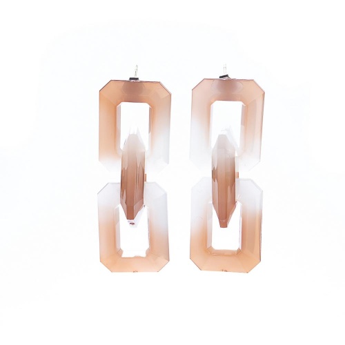 Серьги Moon Paris, Lorian, с объемными звеньями, ML-21.11-001 бежевый