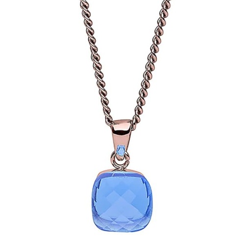 Колье Qudo Firenze sapphire 400299.1 BL/RG фото 4