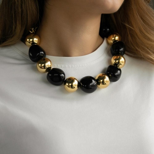 Колье Francesca Bianchi, с эмалью, FB25.2-GC9 черный фото 2