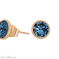 Пусеты Fiore Luna Indicolite SWE297 IN RG