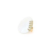 Кольцо Nature Bijoux, Calliope, с перламутром и золотистый нитью, NB25.1-19-25727 белый