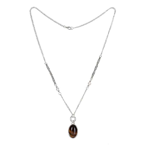 Колье Fiore Luna COFFE AGATE, LN5153 BR/S