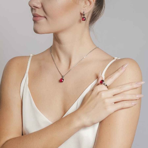 Кольцо Qudo Firenze light fuchsia 19 мм 611755 R/S фото 4