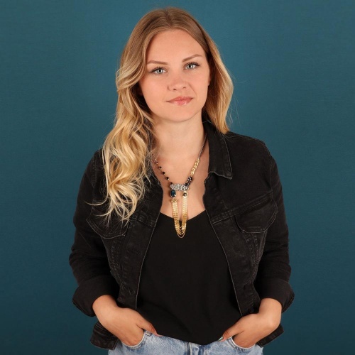 Колье TARATATA, Illusion, с перламутровыми и стеклянными бусинами, TT-W23-07112-204 синий фото 4