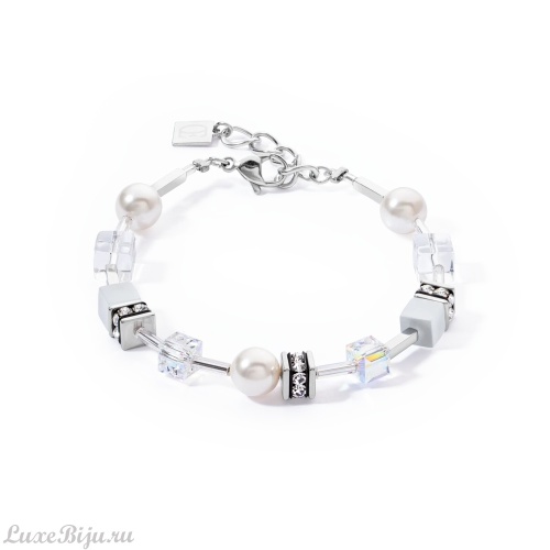 Браслет Coeur de Lion White-Silver, 4081/30-1417