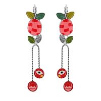 Серьги TARATATA, Smoothie, с цветной смолой, TT-E23-04763-10M серебристый