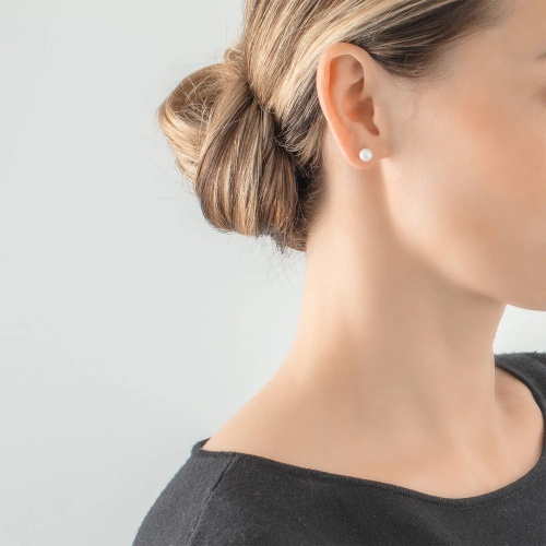 Пусеты Coeur de Lion White-Silver, 1130/21-1417 фото 5