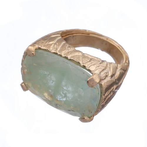 Кольцо Estrosia, с празиолитом, ES-ANM22-1A мятный, 17,5