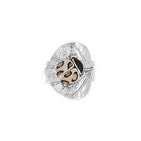 Кольцо TARATATA, Cox, разъемное, со смолой и краской, TT-T25-04403-10L серебристый