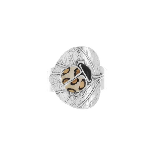 Кольцо TARATATA, Cox, разъемное, со смолой и краской, TT-T25-04403-10L серебристый