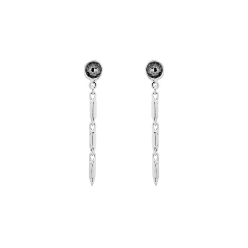 Серьги VIDDA, Fire, с кристаллом Swarovski, VD25.2-02325 серый