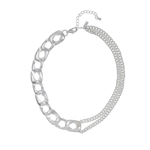 Колье Dansk Copenhagen, Anastazia, с объемными звеньями, DNSK26.1-9C2601039 серебристый