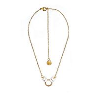 Колье Polina Firenze, пантера с эмалью и кристаллами, PF26.1-CL2924 белый