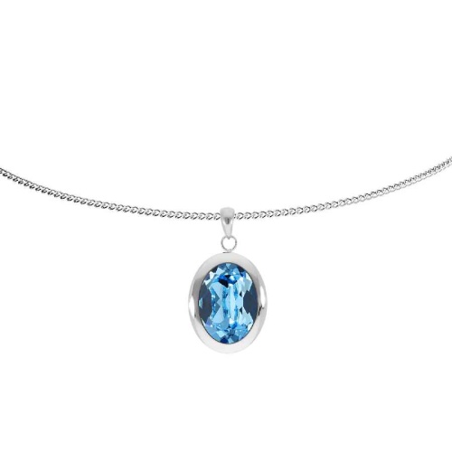 Колье Qudo Tivola Aquamarine 404527.1 BL/S фото 4