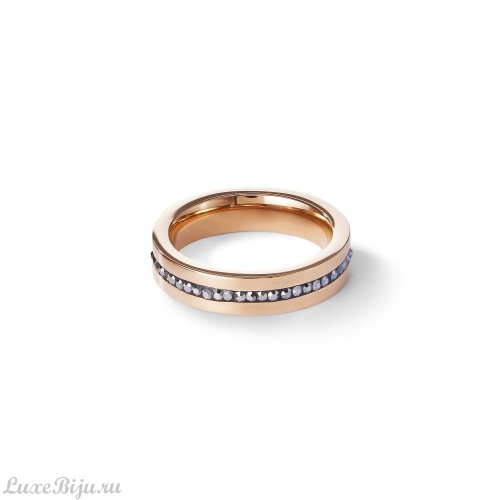 Кольцо Coeur de Lion Anthracite-Rosegold 0226/40-1223 52