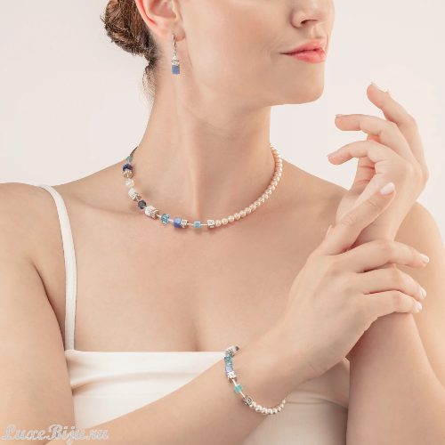 Coeur de Lion Пусеты Coeur de Lion Blue-aqua 5086/21-0737 фото 2