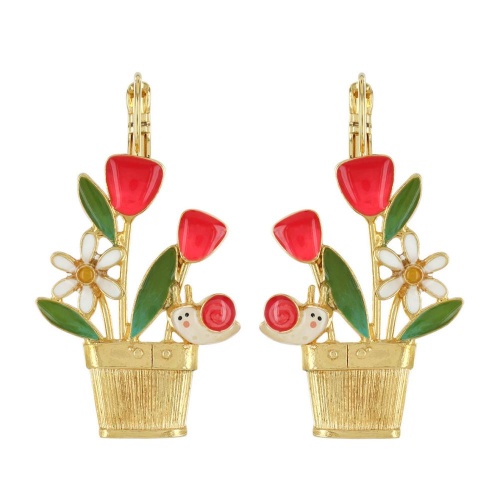 Серьги TARATATA, Basilic, с цветной смолой, TT-T23-04713-20M золотистый