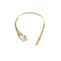 Колье Katerina Vassou, Twinkling, гривна, с жемчугом, KV25.2-404776G золотистый