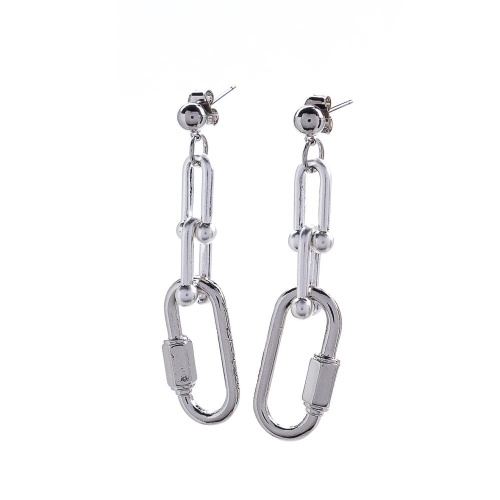 Серьги Moon Paris, Ringo, "Новый стиль", MR-22.04-123 серебристый