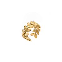 Кольцо Moon Paris, разъемное, в виде листка оливковой ветви, Mo-Y25.02-012 золотистый