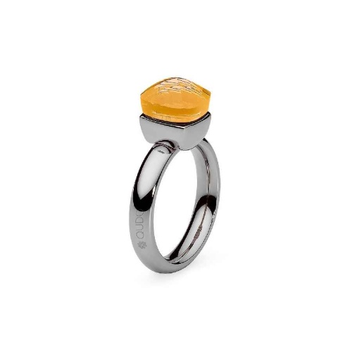 Кольцо Qudo Firenze Sunflower 18.5 мм 611434 BR/S