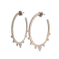 Серьги Moon Paris, Ikita, полукольца, кристаллы, MIK-20.03-068 золотистый