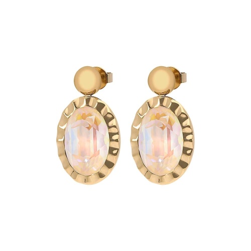 Серьги Qudo TIVOLA UNICA big (G/P) Ivory cream delite 2,65cm, 332202 фото 3