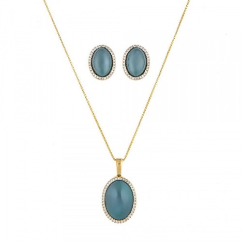 Комплект Possebon pearl green agate S3527.17 G/G фото 2