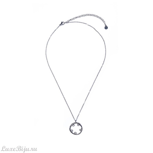 Колье Moon Paris, Ikita, с кристаллами, MIK-22.03-009 серебристый фото 2