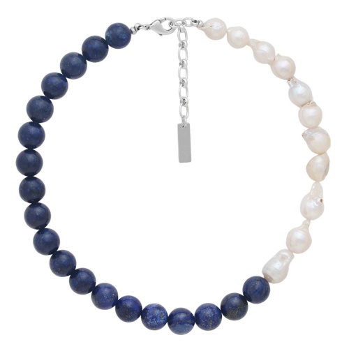 Колье Nature Bijoux, Pacifique, с жемчугом и лазуритом, NB26.1-15-43812 синий