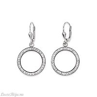 Серьги Coeur de Lion Silver-Crystal 4957/20-1718