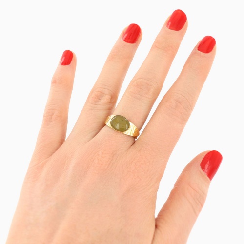 Кольцо TARATATA, Ringo, разъемное, с цветной смолой, TT-E25-09422-207 зеленый фото 2