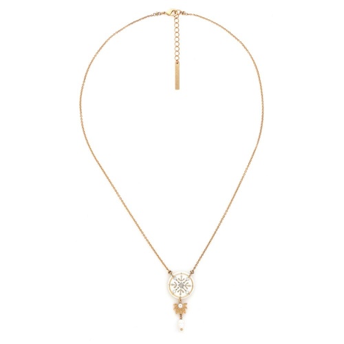 Колье Franck Herval, Fiona, с жемчугом, перламутром и Swarovski, FH26.2-15-64722 белый