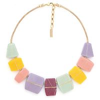 Колье Nature Bijoux, Rainbow ficus, с акрилом и смолой, NB25.1-15-43472 желтый