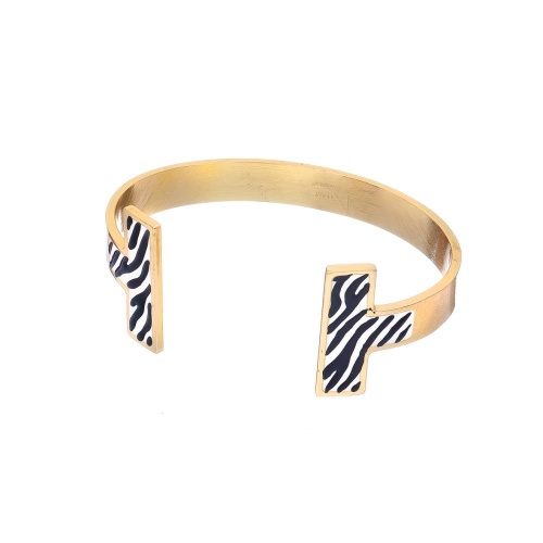 Браслет Francesca Bianchi, кафф, с эмалью, FB25.2-27B золотистый, 7см