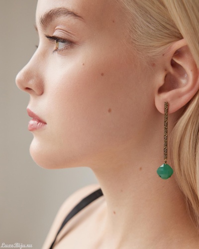 Серьги Fiore di Firenze OR1603 CRISOPRASIO фото 10