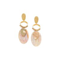 Серьги Franck Herval, Sherine, с кристаллами Swarovski и перламутром, FH22.2-12-67417 золотистый