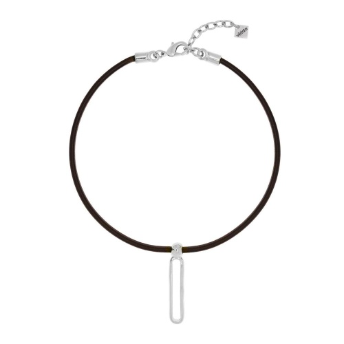 Колье VIDDA, Olympia, кожаное, с подвеской, VD26.1-02439 серебристый