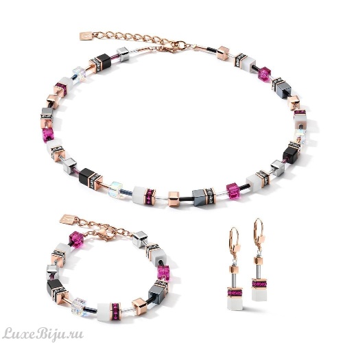 Браслет Coeur de Lion White&Pink Rose Gold 4013/30-0400 фото 2