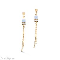 Длинные серьги Gold-Blue 5064/21-0716