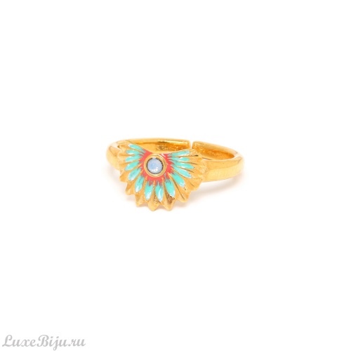 Кольцо Franck Herval, Judy, разъемное, кристалл Swarovski, эмаль, FH22.1-19-62970 золотистый