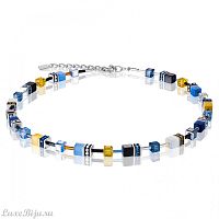 Колье Coeur de Lion Blue Yellow 2838/10-0701