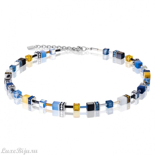 Колье Coeur de Lion Blue Yellow 2838/10-0701