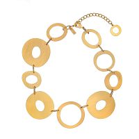 Колье Dansk Copenhagen, Alaya, с овалами неправильной формы, DNSK25.2-9C2501001 золотистый