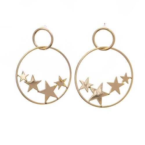 Серьги Moon Paris, Ringo, со звездами, MR-23.12-060 золотистый