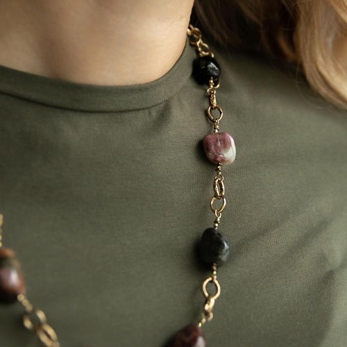 Колье Lanzerotti, Elisir, с турмалином и гематитом, LZ-25.10-310 коричневый фото 3