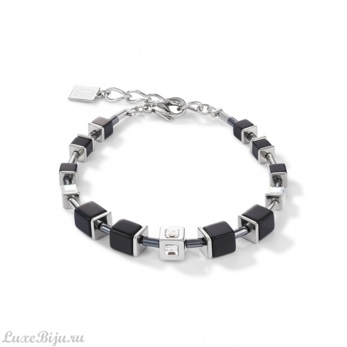 Браслет Coeur de Lion Black-Silver 5050/30-1317