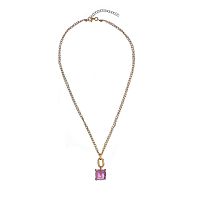 Колье Estrosia, с турмалиновым кристаллом, ES-CLM9-12A розовый