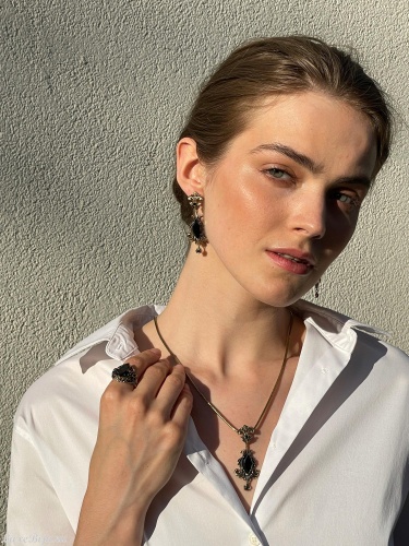 Серьги Fiore di Firenze OR190520 NERO фото 8