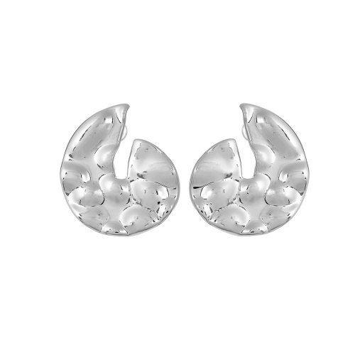 Серьги Moon Paris, фактурные, Mo-Y25.02-001 серебристый